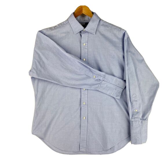 Polo Ralph Lauren Philip Men's 16.5 -33 Blue Oxford L Sleeve Button Down Shirt - Picture 2 of 16